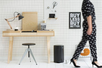 Shportë mbeturinash Brabantia, 12l, e zezë