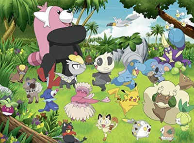 Puzzle Ravensburger Pokémon Wild, 300 copa XXL, 49 x 36 cm, shumëngjyrësh