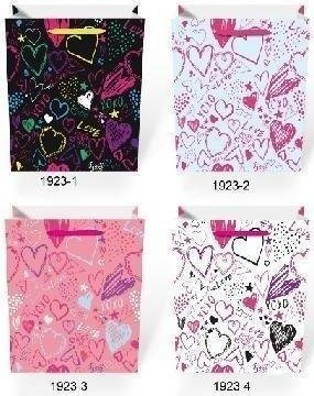 Qese dhurate W&amp;K JYWK 233 M, 32 x 26 x 12 cm, me ndonjë dizajn dekorativ si t’bjerë