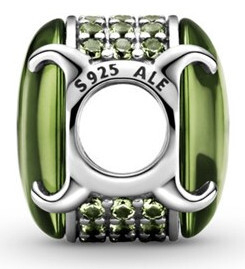 Aksesor për femra Pandora Oval Cabochon, i gjelbër