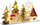 Божикна декорација Christmas Town, сцена со 13 LED светла, 30 x 6 x 17 cm, повеќебојна