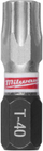 Set bitash Milwaukee Shockwave T40, 25mm, 3 copë, gri