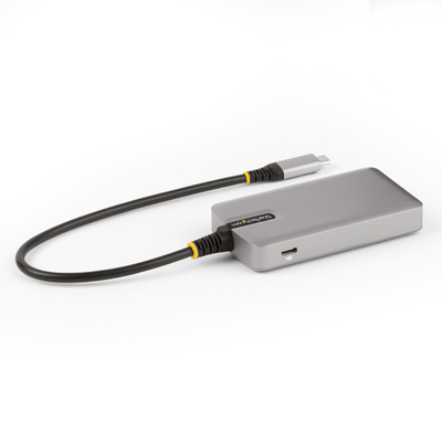 Hub USB C StarTech me 4 porta, 3x USB A 10Gbps, 4K 60Hz DP Alt Mode, gri
