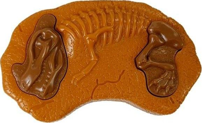 Lodër dinosaur me telekomandë Leantoys, lëvizje dhe drita, kafe