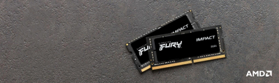 RAM меморија за лаптоп Kingston FURY Impact, 16GB DDR4, 2666MT/s, црна