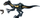 Figurë dinosaur Jurassic World Mattel Track N Attack Indoraptor, me drita dhe zëra, 18 cm, e zezë
