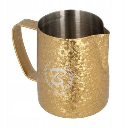Kanë qumështi Barista Space Ice Grain, 350 ml, çelik inox, ngjyrë ari