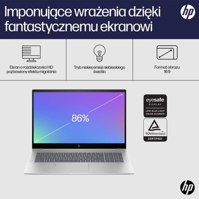 Laptop HP ENVY, 17.3", Intel Core i5 13500H, 16GB RAM, 512GB SSD, i argjendtë