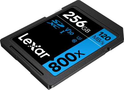 Kartë memorje Lexar Professional 800x SDXC, 256GB, 120MB/s, UHS-I U3 V30