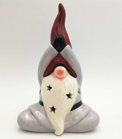 Figurinë dekorative Saska Garden Christmas Santa, LED, 20.5cm, shumëngjyrëshe