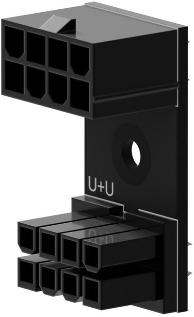 Адаптер PCIe 8 pin Singularity Computers, агол 180°, U+U, црн