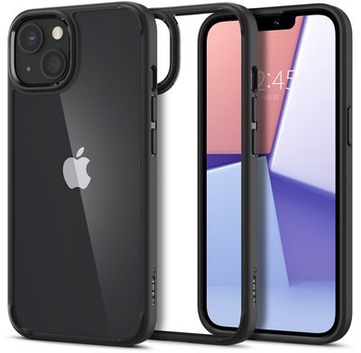 Mbrojtëse Spigen Ultra Hybrid për Apple iPhone 13, e zezë