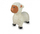 Играчка за јавање Jamara Bouncing Animal овца, со пумпа, бела