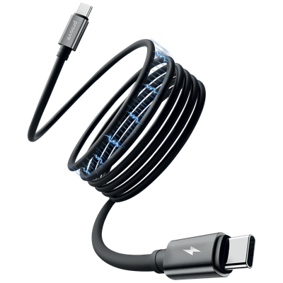 Kabllo karikimi magnetike Proove Magneto Type-C në Type-C, 60W, 1m, e zezë