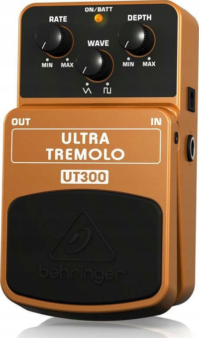 Pedal efekti kitare Behringer UT300 Ultra Tremolo, tremolo klasik, me LED, ari portokalli