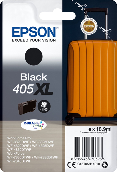 Kartutëz boje Epson 405XL DURABrite Ultra, e zezë