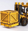 Lodër model forklift druri ROKR, set ndërtimi 3D, 21cm, verdhë e zezë