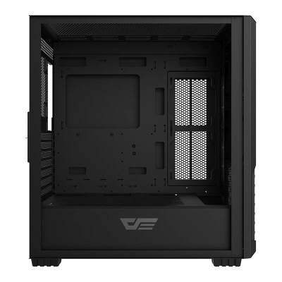 Kuti kompjuteri Darkflash DF2100, 4 ventilatorë ARGB, panel xhami, e zezë
