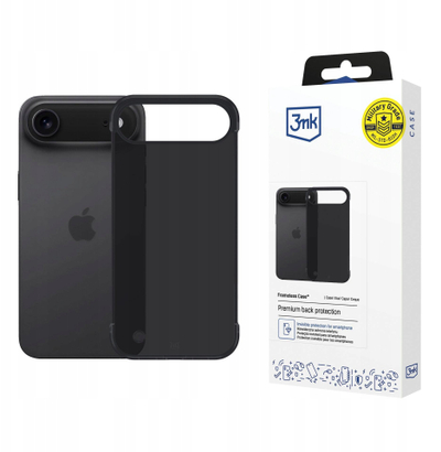 Futrollë telefoni 3MK Just20g Matte Case për iPhone 17 Pro, e zezë