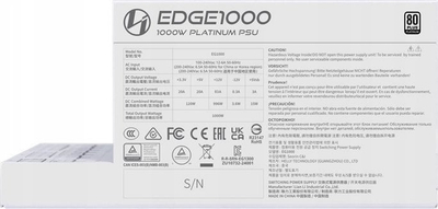 Furnizim rryme Lian Li EDGE EG1000, 1000W, 80 PLUS Platinum, i bardhë