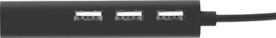 USB Hub Natec Dragonfly, 3 porte, e zezë