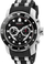 Рачен часовник Invicta Chronograph, машки, силиконски ремен, црн