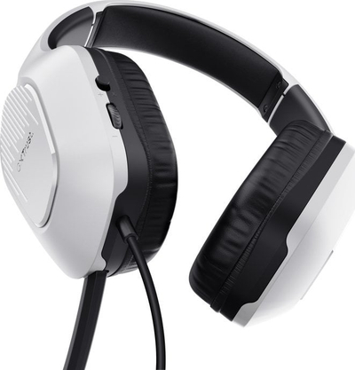 Kufje gaming Trust GXT 415X Zirox me kabllo, të bardha