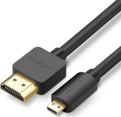 Kabllo HDMI Micro Ugreen 30103, 2 metra, 4K, e zezë