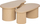 Set tavolinash kafe Atmosphera Soleya, MDF, 2 copë, bezhë