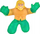 Figurë aksion Heroes of Goo Jit Zu DC Aquaman, 5\", që shtrihet, shumë e butë