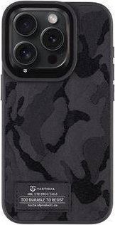 Këllëf telefoni Tactical Camo Troop për Apple iPhone 15 Pro, mbrojtje taktike, kamuflazh, i zi