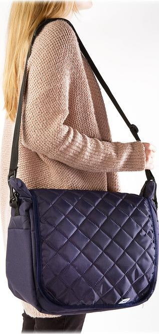 Ранец Caretero Quilted, за детска количка, црн