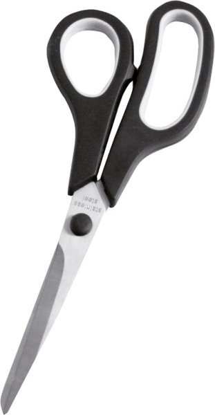 Ножици за канцеларија B.N.T, 210mm, рачка Soft Grip, црни