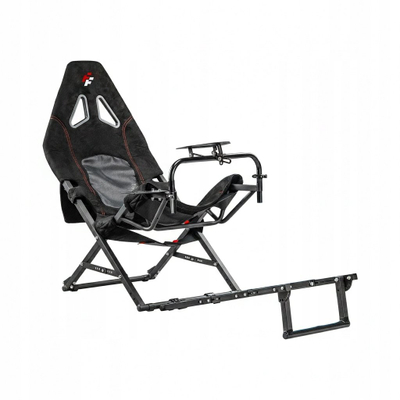 Karrige gaming kokpit FlashFire F910 Flashseat Lite, e palosshme, strukturë metalike, e zezë me detaje të kuqe