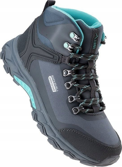 Këpucë trekking Elbrus Eglinter Mid WP W, softshell, që s’i merr uji, gri