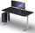 Tavolinë gaming Ultradesk Quest, 140x70cm, lartësi 72-120cm, gri e zezë