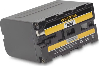 Bateri për kamerë Patona NP-F970, 6600mAh, 7.2V, e zezë