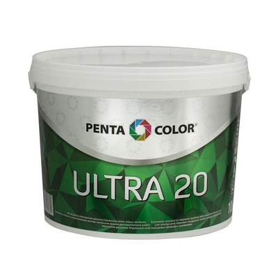 Bojë murale Pentacolor Ultra 20 Emulsion, 10L, e bardhë
