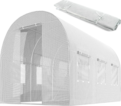 Заштитна фолија за тунел за градина Plonos, 2 x 3.5 m 7 m², PE 140 g/m², бела