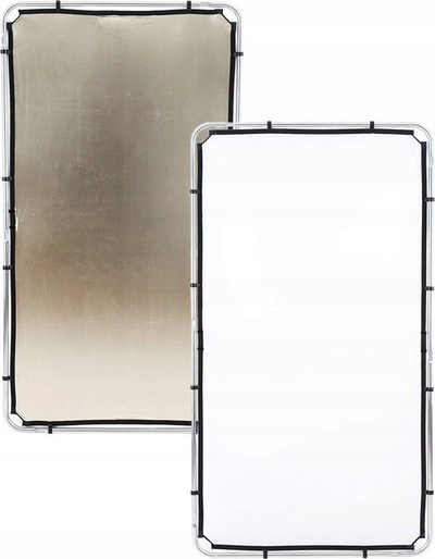 Pëlhurë reflektuese Manfrotto Skylite Rapid LL LR81206R, 1.1 x 2 m, Sunfire dhe e bardhë