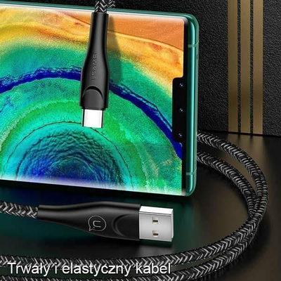 Kabllo USB Usams U41, USB-A me USB-C, 2 m, e kuqe