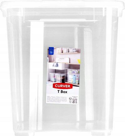 Кутија за складирање T Box S, 20L, транспарентна
