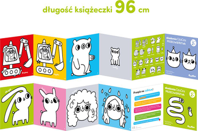Set edukativ CzuCzu Opposites, libër me ngjyrosje dhe puzzle, për kalamaj mbi 2 vjeç