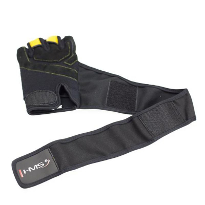 Doreza fitness HMS RST01, për meshkuj, me kyç të gjerë, zezë verdhë