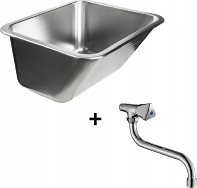 Lavaman ndihmës Kuchinox Chios, çelik inox, montim në mur, argjendtë