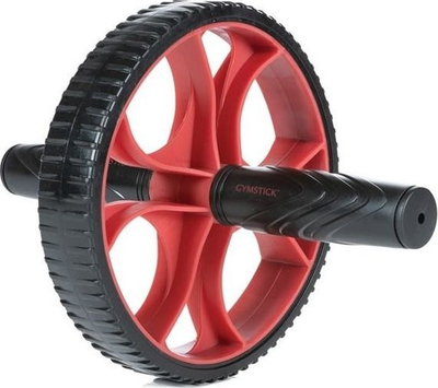 Тркало за вежбање Gymstick Exercise Wheel, капацитет 100kg, ергономско, црно со црвено