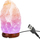 Lampë tavoline Verk, kripë Himalaje 13cm, dritë RGB, bazë druri