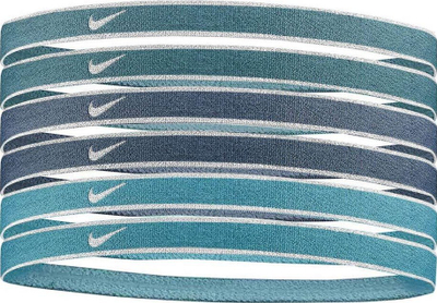 Shirit flokësh sportiv Nike Swoosh, set me 6 copë, elastik, me shumë ngjyra