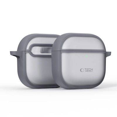 Mbrojtëse për kuti Tech-Protect Magmat, për Apple AirPods 4, gri mat