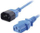 Kabllo rryme për kompjuter Lindy 30470, 0.5m, blu